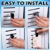 Zonon 12 Pack Black Metal Slatwall Clips 2 Inch Slatwall