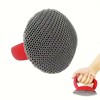 YZTOOM Cast Iron Scrubber, Iron Chainmail Scrubber Skillet Cleaner with