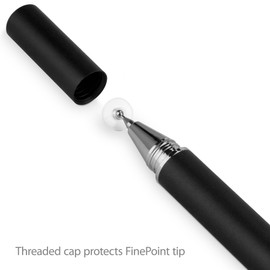 BoxWave Stylus Pen for Trimble T10 (Stylus Pen FineTouch Capacitive Stylus, Super Precise Stylus Pen for Trimble T10 - Jet Black