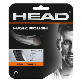 HEAD Unisex-Erwachsene Hawk Rough Tennis-Saite, Anthracite, 17