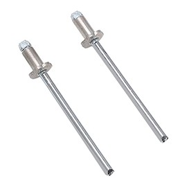 Akozon 2 Piezas de Remaches de Roseta de Acero Inoxidable Rosette Dash Remache de Repuesto para Etiquetas de Puerta para AMC VIN