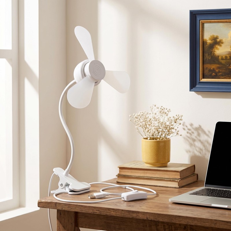 clip on fan for bed 5V Clip-on USB Powered Fan