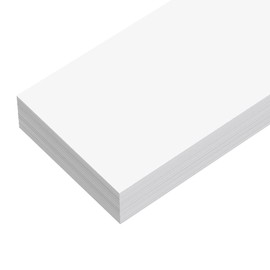 Reskid Unlined Sentence Strips - Thick Paper - 80lb Cardstock - 3 x 12 Inches, White, Pack of 100 - Ideal for Classrooms, Offices, or Homes