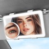 SEALIGHT Car Mirror with Lights Vanity Makeup Mirror Rechargeable Dimmable