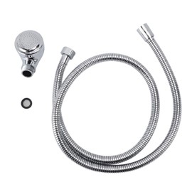 Shower Head Hose Set Professional Electroplated Stainless Steel Barber Shop Faucet Sprayer 120cm Hose Kit for Beauty Salon Shampoo Bowl