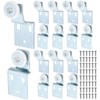 Blulu 16 Pack Sliding Closet Door Roller Kit Include Screws