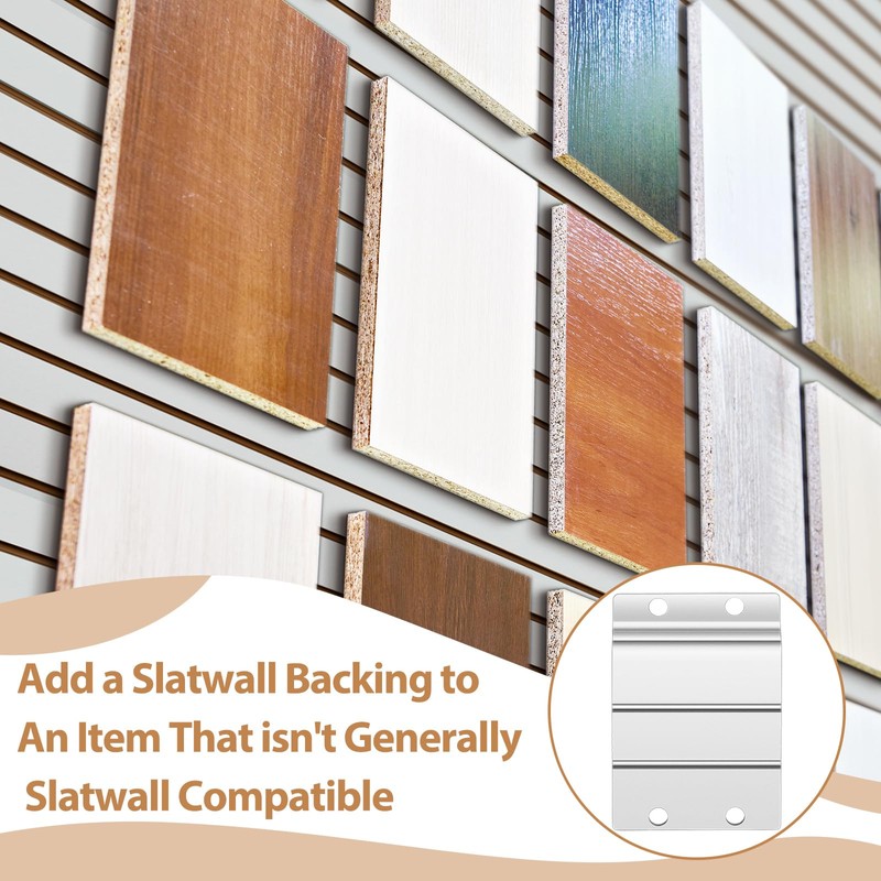 Zonon 10 Pack Slatwall Metal Plate Mount Backplate Mounting Adapter