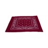 Macahel Cotton Paisley Design Bandana (Dark Red)