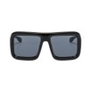 VIGUEUR Thick Square Frame Glasses - Oversized Black Glasses Dark-Colored