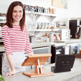 Cash Box with Money Tray - Large Money Box with Lock, Metal Safe Box for Money 9.84" x 7.87" x 3.54" Black