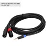 3.5mm Stereo Male to Dual 2 XLR Male Plug Connector