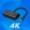 Vorago ADP-350 Adaptador Tipo C 5 en 1, HDMI, VGA,