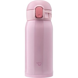 Zojirushi SM-WA36-PA Water Bottle, One-Touch Stainless Steel Mug, Seamless, 12.2 fl oz (0.36 L), Peach Pink