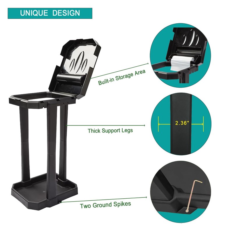Hilovate Collapsible Trash Can & Portable Garbage Bin with Reinforced