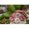 WINDALF Viking Earrings Odins Raven 1.7 cm Nordic Earrings Bronze,