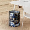 Escenzy Modern Bathroom Trash Can Mosaic Glass 5L | Decorative