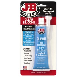 J-B Weld J-B Weld 31310 All-Purpose RTV Silicone Sealant and Adhesive - 3 oz. - Clear