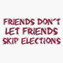 LAD Studio November Election Sticker Bumper Sticker Vinyl Decal 5""
