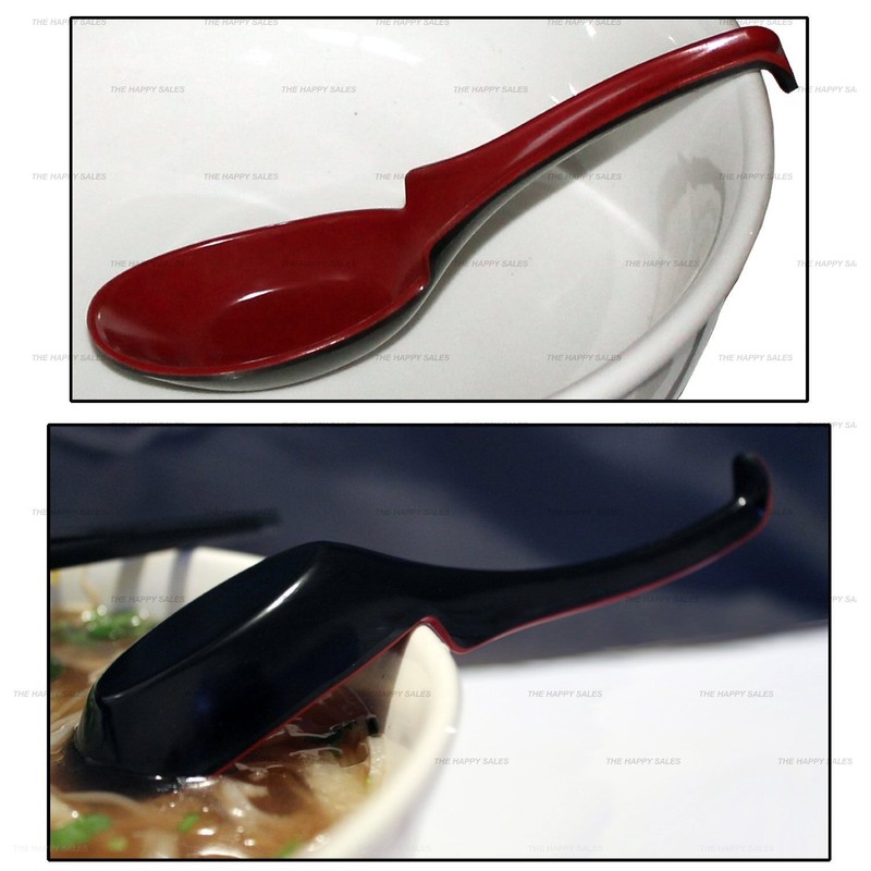 Happy Sales Melamine Soba, Rice Spoons, Chinese Won Ton Soup