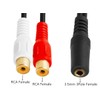 innov8 3.5mm AUX Female to Dual RCA Female Phono Stereo