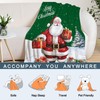 Neatee Living Christmas Decorative Throw Blanket Green Santa Claus Blanket