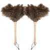 Natural Ostrich Feather Duster 14.9 Inch Fluffy Mini Dusters with