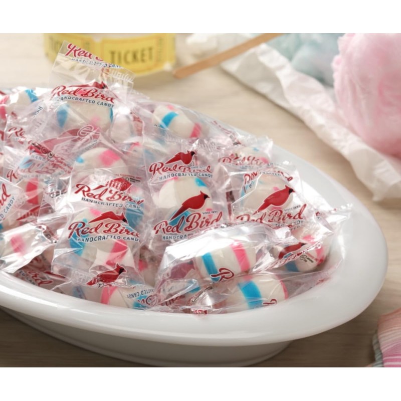 Red Bird Cotton Candy Flavored Candy, Mints Individually Wrapped, Unique