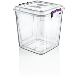 HOBBY LIFE 20 Litre Plastic Pantry Box, Transparent