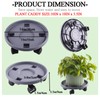 Rolling Plant Stand with Wheels 5 Pack 14 Inch Plant