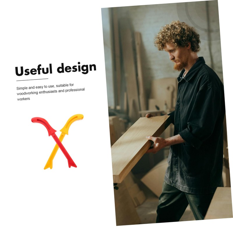 Operitacx 2pcs Push Stick for Router Red Yellow Woodworking Accessories