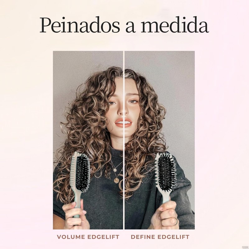 Mmaxboss Cepillo Para Cabello Rizado Para Mujeres,Horquilla De Metal En