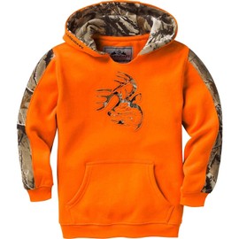Legendary Whitetails Unisex-Child Kids Camo Outfitter Hoodie, Inferno, X-Large
