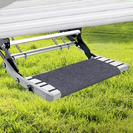 Die rutschfeste Wohnmobil Trittstufen Fußmatte,Wohnmobil Fußmatte,Camping Teppich Fußabtreter Draußen,Bodenschürze Wohnwagen,Verstellbare Teppich Trittstufe Wohnmobil 46x46cm