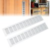2 Pcs Air Vent Ventilation Grille Aluminium Alloy Rectangular Vent