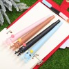 Operitacx Pack of 8 Blue Ink Pens Christmas Deer Shaped