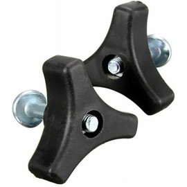 Zenarao 2 Sets Lawn Mower Handle Screws, Lawn Mower Accessories, Triangle Handle Knob Nut Screws for Various Types of Lawn Machines, Lawn Mower Parts