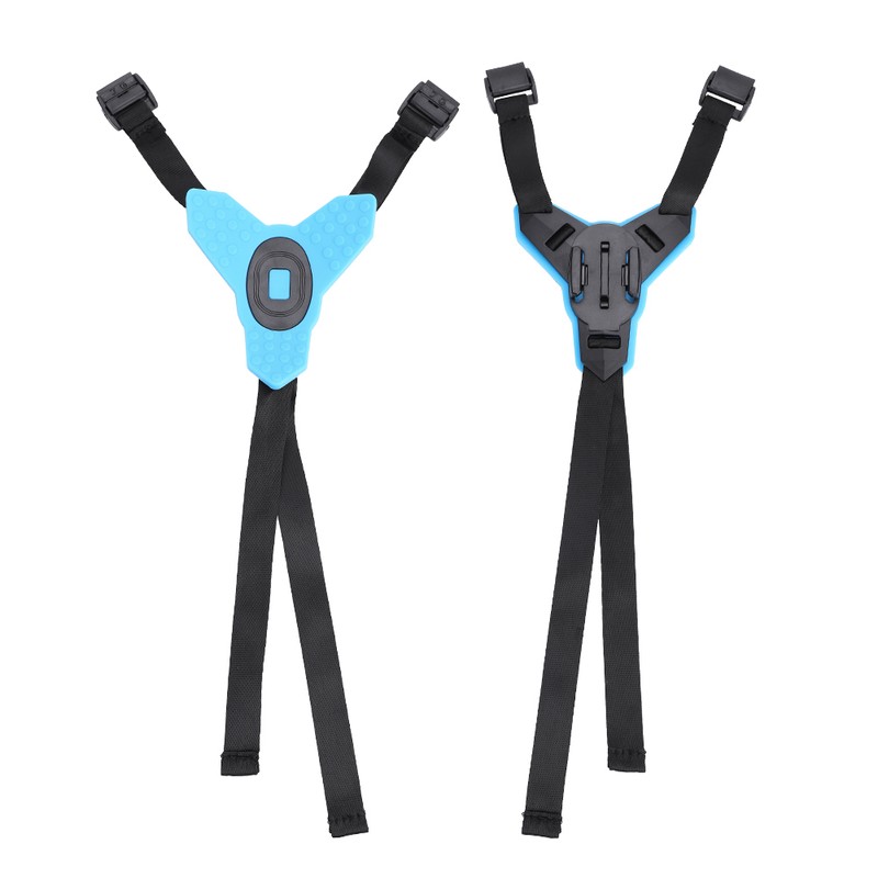 TELESIN Motorcycle Helmet Strap Mount with Frame Housing for GoPro