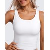 CRZ YOGA Womens Butterluxe Double Lined Workout Tank Tops Scoop