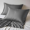 LINENWALAS 100% Organic Bamboo Pillow Cases 2 Pack, Soft Premium