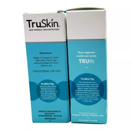 TruSkin HA Hyaluronic Acid Facial Serum With Vitamin C + E 1fl.oz. LOT OF 2