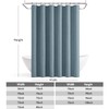 ANRODUO Linen Shower Curtain, Fabric Shower Curtain with 12 Metal
