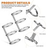 Garneck Set of 20 3 Ring Binder Rings, Inner Diameter