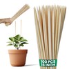 100 Pack 16" Bamboo Plant Stakes 16 inch Long Skewers