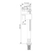 SIAMP Compact 99B WC toilet Cistern Bottom entry inlet valve