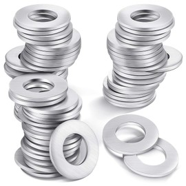 VOSSOT Washers M10 Large, Pack of 100 Washers Stainless Steel A4.8, Body Washers M10 x 25 mm Mudguard Washers, Metal Washers for Nuts and Bolts, Size: M10 [10.5 IØ x 25 AØ x 1.5]