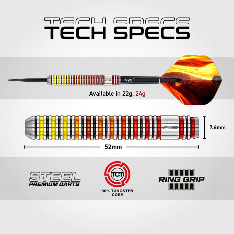 RED DRAGON Darts | Furnace | 24g Steel Tip |