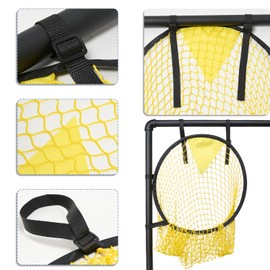 Ricyea 2PCS Top Bins Football Targets, Improve Shooting Accuracy, Top Bins Net for Goal Perfect for Football Training, Ideal for Goal Targets and Kicking Practice (2 PCS)