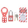 Lockout Tagout Kit With Safety Hasp Padlock Loto Tag Keys