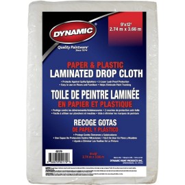 FixtureDisplays Dynamic 02170LAN 9' x 12' (2.74m x 3.66m) Paper & Plastic Laminated Drop Cloth
