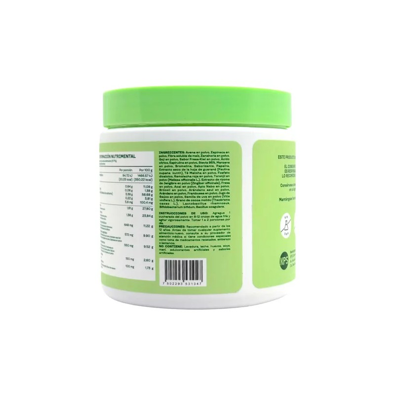 Bloom Greens Fibra Probioticos 145 G Fresa Kiwi Kps